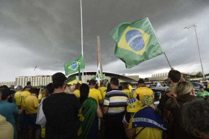 Apesar de terem ficado no acampamento, os acusados tinham a intenção de promover golpe de Estado e incentivar animosidade das Forças Armadas, entendeu Moraes - (crédito: Minervino Júnior/CB/D.A.Press)