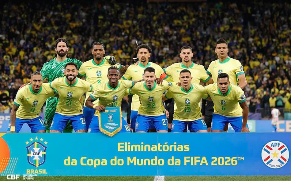 Brasil vence Paraguai e se classifica para a Copa do Mundo de 2026 (Foto: @rafaelribeirorio I CBF)