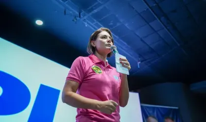 Ex-primeira dama Michelle Bolsonaro em evento do PL Mulher em Natal, Rio Grande do Norte  • Divulgação/PL