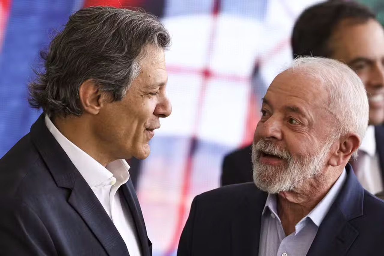 Presidente Lula e o ministro da Fazenda, Fernando Haddad — Foto: Marcelo Camargo/Agência Brasil