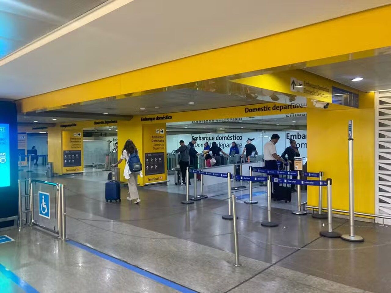 Aeroporto Internacional de Guarulhos, em São Paulo. — Foto: Marcella Lourenzetto/CBN